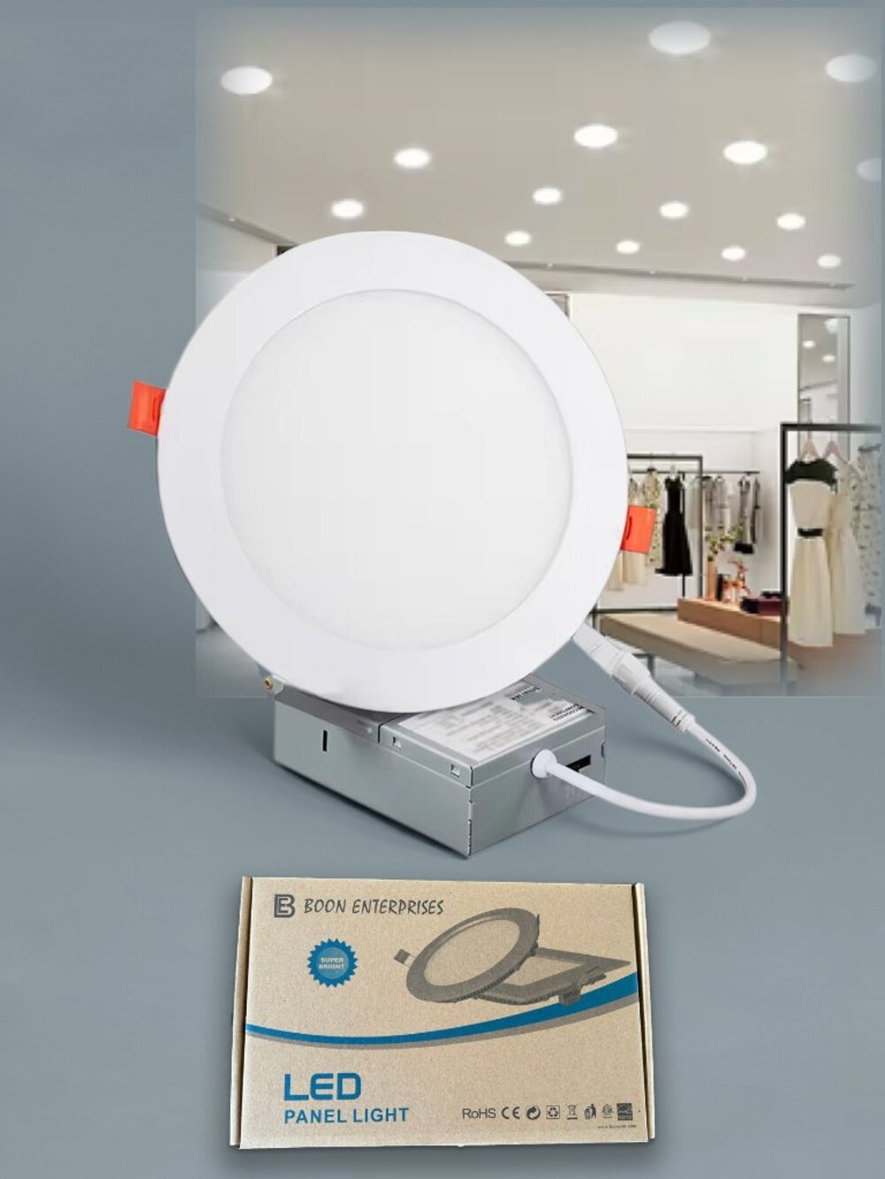 Brand New 4 inch / 12cm LED Round  Panel Light | Warm White | 9W